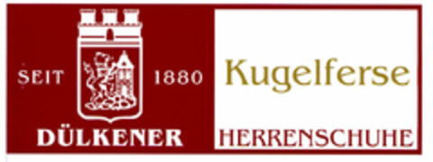 Seit 1880 DÜLKENER HERRENSCHUHE Kugelferse Logo (DPMA, 08.03.2000)