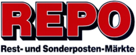 REPO Rest- und Sonderposten-Märkte Logo (DPMA, 08/16/2011)