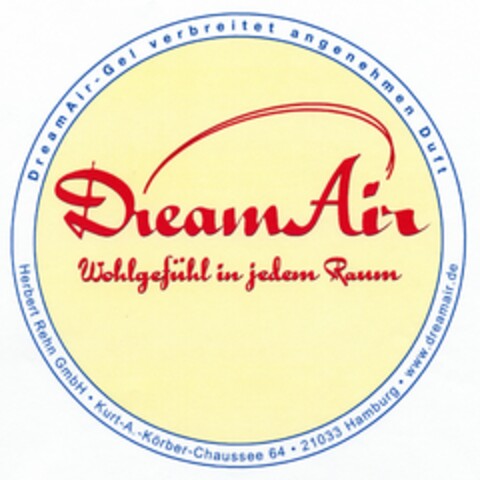 DreamAir, Wohlgefühl in jedem Raum Logo (DPMA, 27.10.2004)