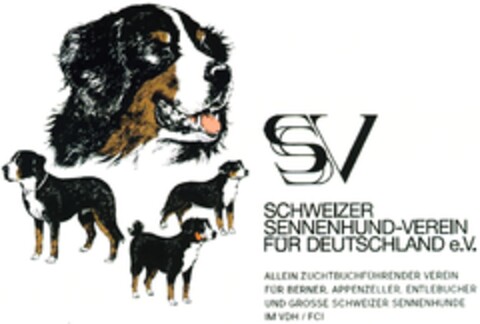 SSV SCHWEIZER SENNENHUND-VEREIN FÜR DEUTSCHLAND e.V. Logo (DPMA, 17.07.2006)