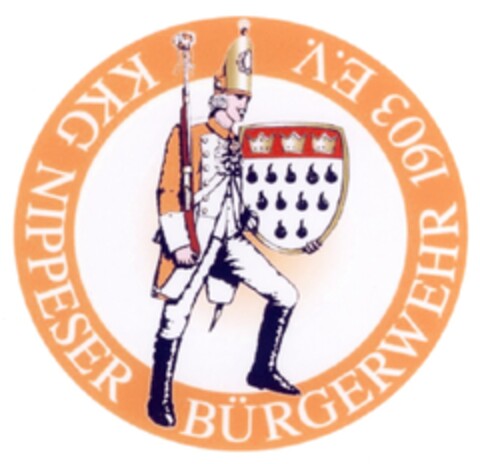 KKG NIPPESER BÜRGERWEHR 1903 E.V. Logo (DPMA, 02/01/2007)