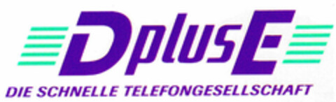 D plus E DIE SCHNELLE TELEFONGESELLSCHAFT Logo (DPMA, 06.01.1995)