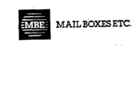 MBE MAIL BOXES ETC Logo (DPMA, 01/13/1995)