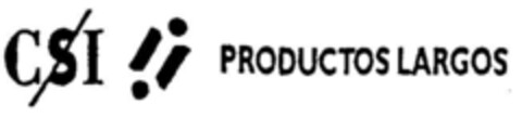 CSI  PRODUCTOS LARGOS Logo (DPMA, 21.07.1995)