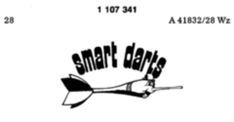 smart darts Logo (DPMA, 05.08.1986)