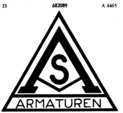 AS ARMATUREN Logo (DPMA, 06.09.1954)