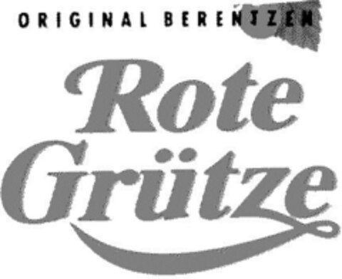 ORIGINAL BERENTZEN Rote Grütze Logo (DPMA, 30.04.1994)