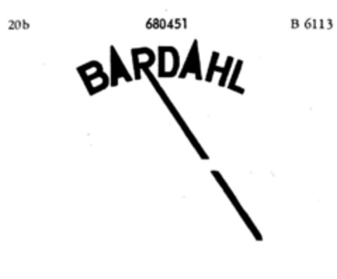 BARDAHL Logo (DPMA, 12.11.1952)