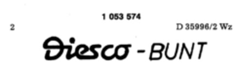 Diesco - BUNT Logo (DPMA, 20.02.1981)