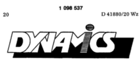 DYNAMICS Logo (DPMA, 18.02.1986)