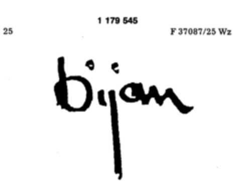 bijan Logo (DPMA, 01/10/1989)