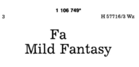 Fa Mild Fantasy Logo (DPMA, 29.04.1987)