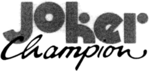 joker champion Logo (DPMA, 12.02.1992)