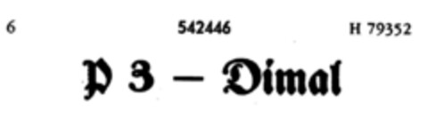 P3 - Dimal Logo (DPMA, 29.03.1940)