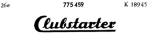 Clubstarter Logo (DPMA, 30.06.1961)
