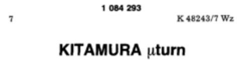 KITAMURA μturn Logo (DPMA, 27.03.1985)