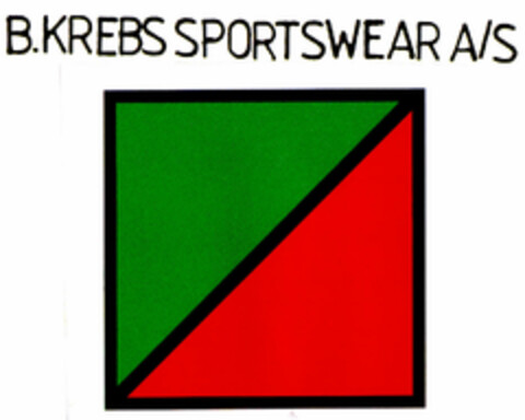 B.KREBS SPORTSWEAR A/S Logo (DPMA, 06.02.1988)