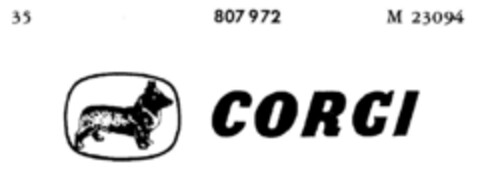 CORGI Logo (DPMA, 07/28/1964)