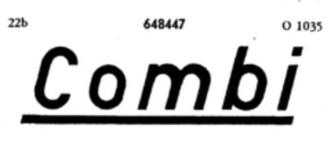 Combi Logo (DPMA, 16.01.1953)