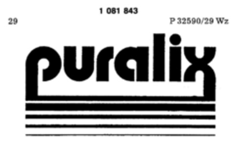 puralix Logo (DPMA, 09.04.1985)