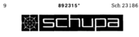 schupa Logo (DPMA, 12/28/1971)