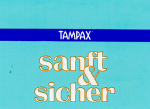 TAMPAX sanft & sicher Logo (DPMA, 03/02/1971)