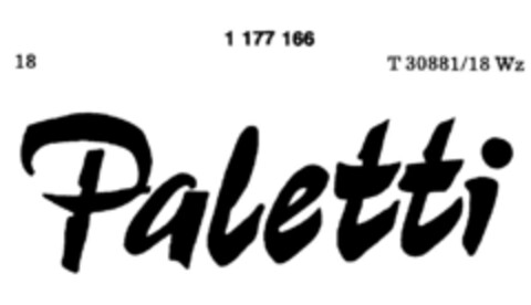 Paletti Logo (DPMA, 09/08/1990)