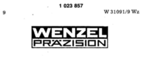 WENZEL PRÄZISION Logo (DPMA, 22.11.1980)
