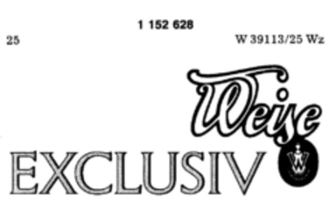 EXCLUSIV Weise W Logo (DPMA, 04.04.1989)