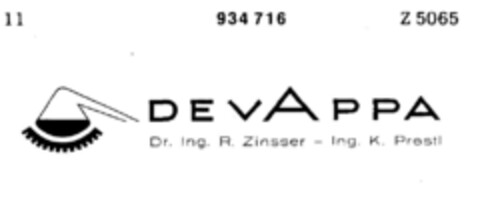 DE VAPPA Logo (DPMA, 17.05.1968)