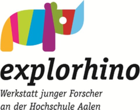 explorhino Werkstatt junger Forscher an der Hochschule Aalen Logo (DPMA, 27.07.2012)