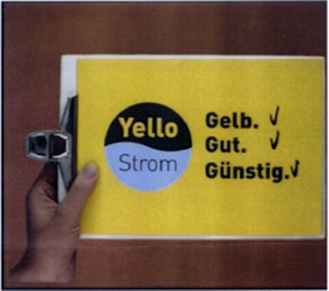 Yello Strom - Gelb.Gut.Günstig Logo (DPMA, 12.01.2004)