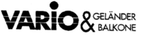 VARiO & GELÄNDER BALKONE Logo (DPMA, 05.09.1996)