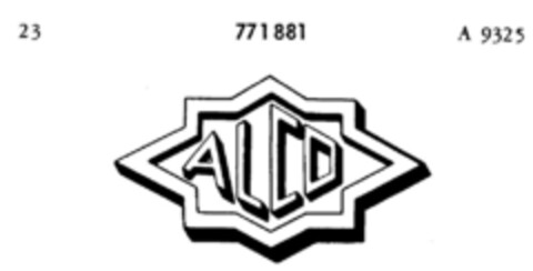 ALCO Logo (DPMA, 03.02.1960)