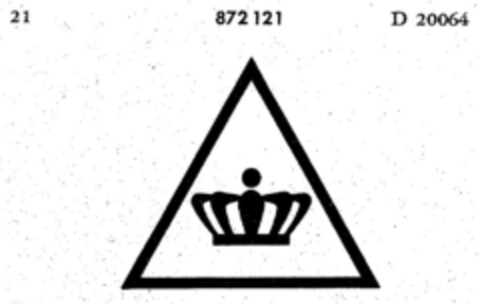 872121 Logo (DPMA, 08/29/1966)