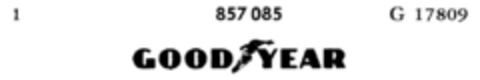 GOOD YEAR Logo (DPMA, 28.06.1968)