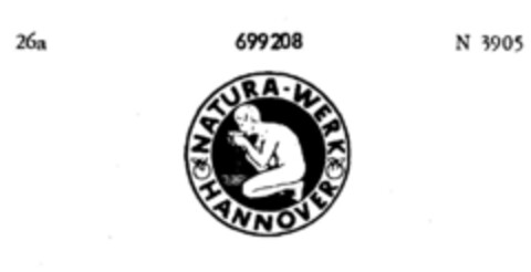 NATURA WERK HANNOVER Logo (DPMA, 31.03.1955)