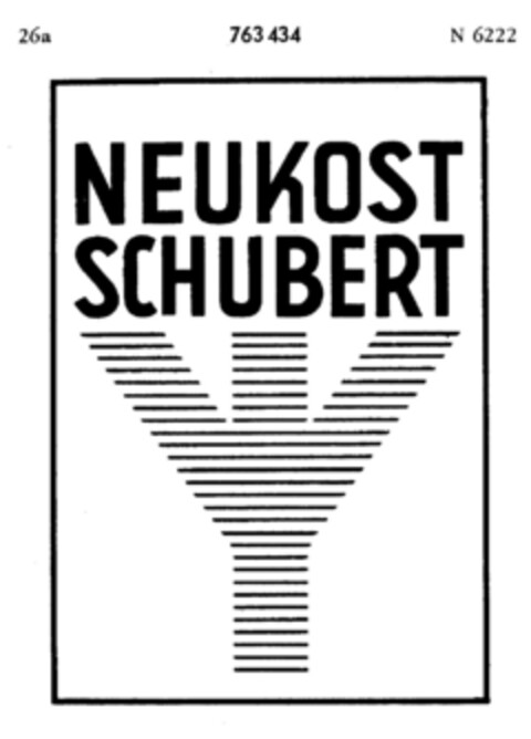 NEUKOST SCHUBERT Logo (DPMA, 22.06.1959)