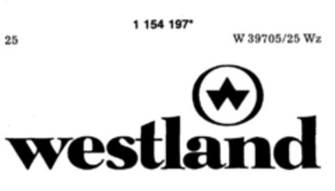 westland Logo (DPMA, 11.10.1989)
