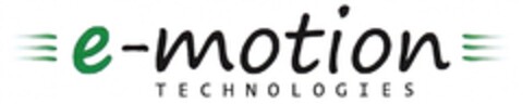 e-motion TECHNOLOGIES Logo (DPMA, 15.04.2010)