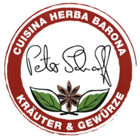 CUISINA HERBA BARONA KRAÜTER & GEWÜRZE Peter Scharff Logo (DPMA, 19.04.2016)