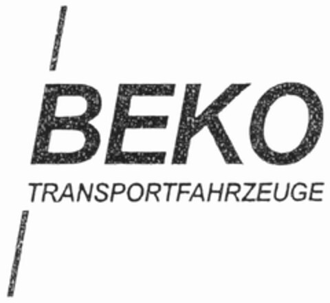 BEKO TRANSPORTFAHRZEUGE Logo (DPMA, 14.06.2007)