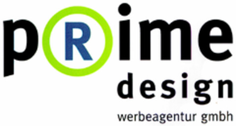 pRime design werbeagentur gmbh Logo (DPMA, 07.06.1997)