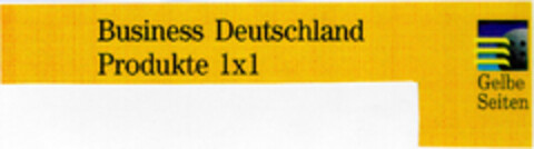 Business Deutschland Produkte 1x1 Logo (DPMA, 28.11.1997)