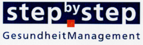 step by step GesundheitManagement Logo (DPMA, 29.11.1999)
