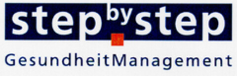 step by step GesundheitManagement Logo (DPMA, 11/29/1999)