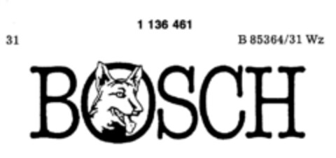 BOSCH Logo (DPMA, 09/02/1988)