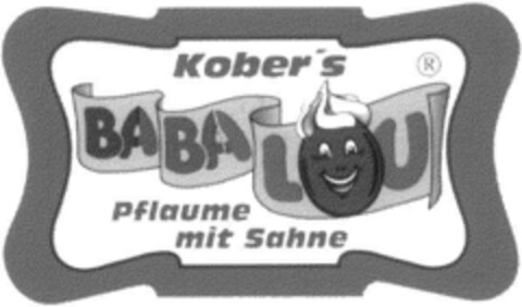 Kober`s Pflaume mit Sahne Logo (DPMA, 02.11.1992)