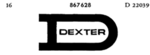 DEXTER Logo (DPMA, 21.03.1968)