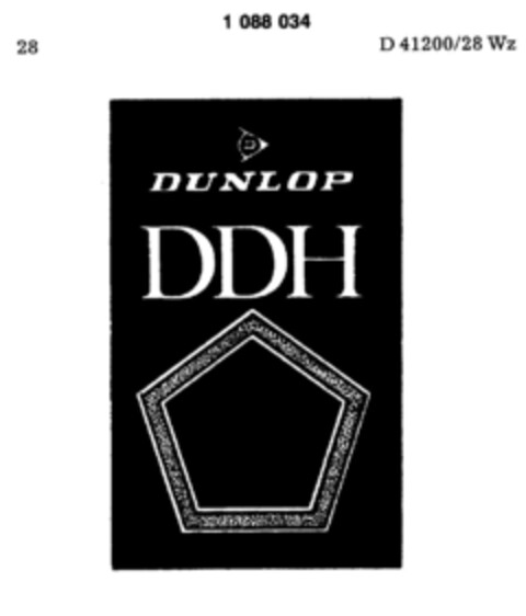 Dunlop DDH Logo (DPMA, 12.07.1985)